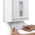 Dispensador para papel toalla interfoleada blanco