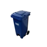 BASURERO PLÁSTICO INDUSTRIAL CON RUEDAS Y PEDAL 120L y 240L