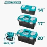 CAJA HERRAMIENTAS TOTAL PLASTIC 3PCS 14″, 17″, 20