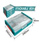 CAJA PLASTICA TOTAL APILABLE 34X25X6
