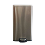 BAI8 BASURERO DE ACERO INOXIDABLE 30L RECTANGULAR