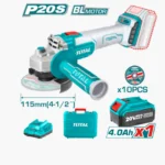 ESMERILADORA ANGULAR TOTAL 4 1/2″ 20V C/1BAT