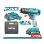 HE/TALADRO BATERIA TOTAL 20V 3/8 C/EST 2 BATER