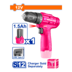 HE/TALADRO BATERÍA WADFOW 12V 3/8 ROSA USB