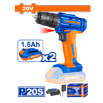 HE/TALADRO BATERÍA WADFOW 20V 3/8 2 BAT