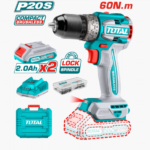 HE/TALADRO TOTAL 20V 1/2 60NM 2000RPM C/2BAT