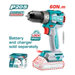 HE/TALADRO TOTAL 20V 1/2 60NM 2000RPM S/BA