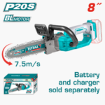 HE/MOTOSIERRA TOTAL 20V BL 8″ S/BAT