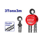 TECLE DE DOBLE CADENA 3 TONELADAS