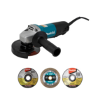 ESMERILADORA ANGULAR MAKITA DE 4½ 840W 11000RPM 9557HPG + 3 DISCOS