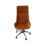 Silla para Oficina Premium E162-H Blanca y Naranja S026 - Imagen 2