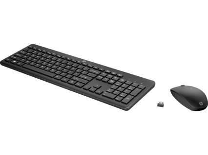 1 - TECLADO Y MOUSE INALÁMBRICO HP NEGRO
