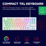 TECLADO, MOUSE Y ALMOHADILLA GAMER TRUST BLANCO - Imagen 5