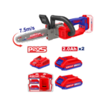 FE162 EMTOP MOTOSIERRA 8” INALAMBRICA 20V CON CARGADOR Y 2 BATERIA 20V DE 2AH