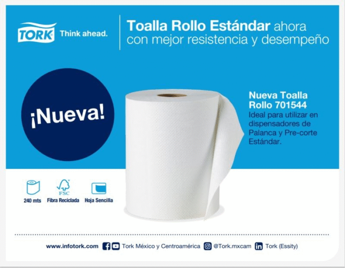 37 700x544 - SPDT39 TOALLA ROLLO TORK UNIVERSAL 1X6X240MTS HS 70154432