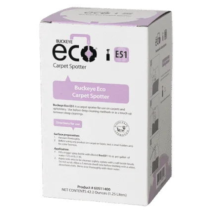 E51 Inner Carton 430x430 - ECBE51 LIMPIADOR QUITAMANCHAS D/ CARPE E51 / Se diluye en 21,5 galones