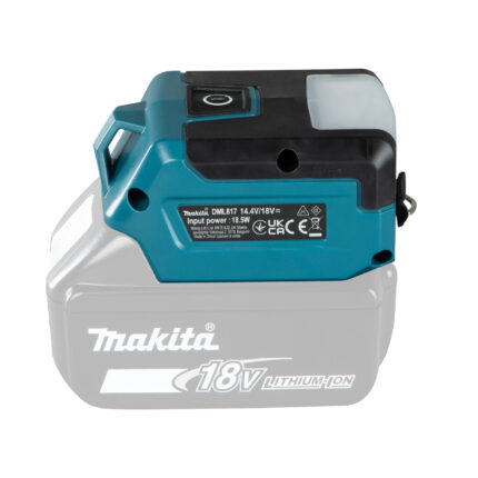 Lámpara LED 18V Makita DML817 con USB sin batería – herramientas makita costa rica