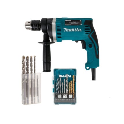 Taladro Makita HP1630X con brocas D-71984 y D-36033