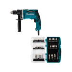 Taladro Makita HP1630 percutor con juego de puntas Impact XPS