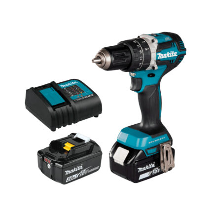 Taladro Makita DHP484-2B percutor inalámbrico 18V con 2 baterías y cargador