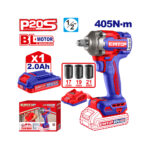 Llave de impacto inalambrica EMTOP 20V 1/2 con batería y cargador