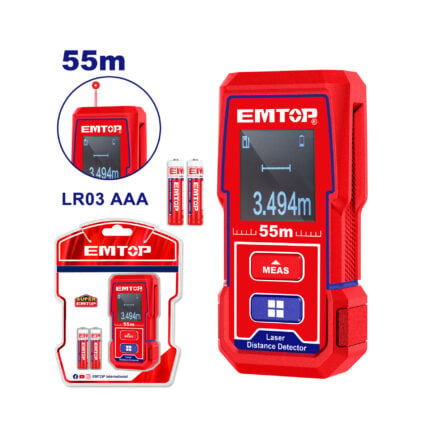 Medidor láser de distancia EMTOP 55 m ELDD05015