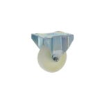 Rueda de nylon 60 mm con platina fija para carros industriales