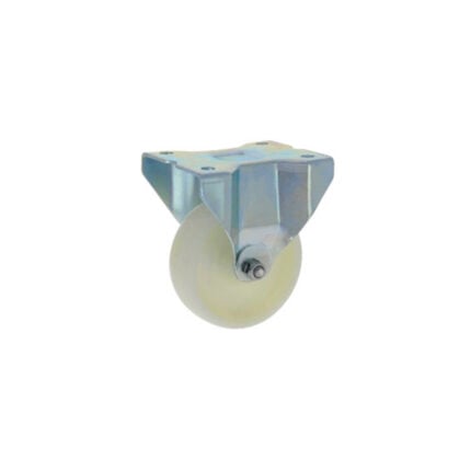 Rueda de nylon 60 mm con platina fija para carros industriales