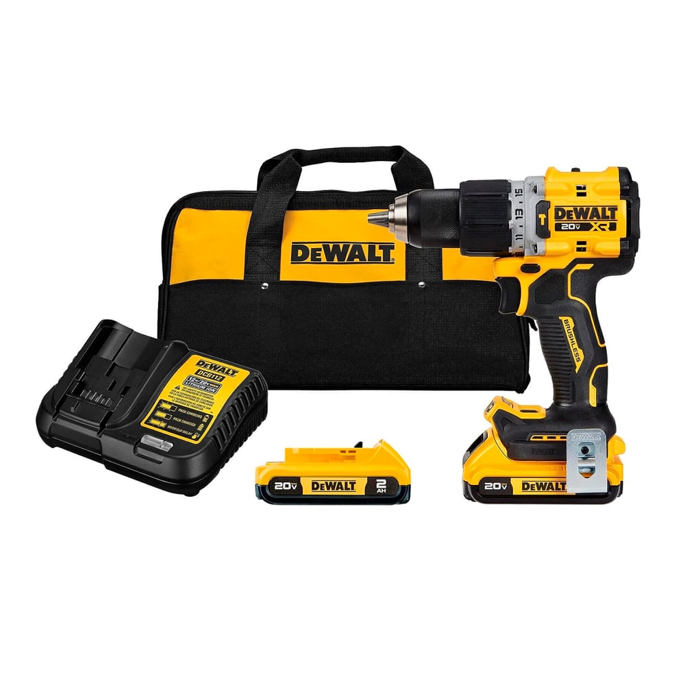 1033717862.jpg Taladro percutor inalámbrico DEWALT 20V XR DCD805D2-B3 en uso industrial