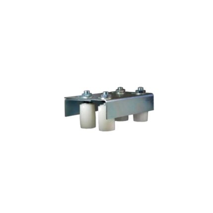Soporte rodillo guía 40x60 mm para puertas y portones