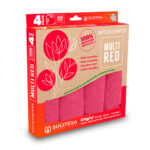 Paño de microfibra rojo Sucitesa MICROWIPER MULTI RED PACK, paño de microfibra profesional