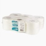 Papel higiénico Amoos Jumbo doble hoja 180 metros bulto 12 rollos