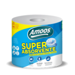 Toalla de papel Amoos Super Absorbente doble hoja 180 hojas bulto 6 rollos