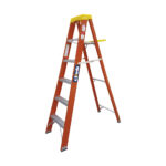 Escalera de fibra de vidrio 6 pies profesional tipo tijera
