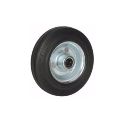Rueda de goma 250 mm con aro metálico