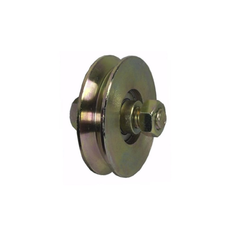N_16995.jpg Polea en V de acero 100 mm suelta para riel industrial