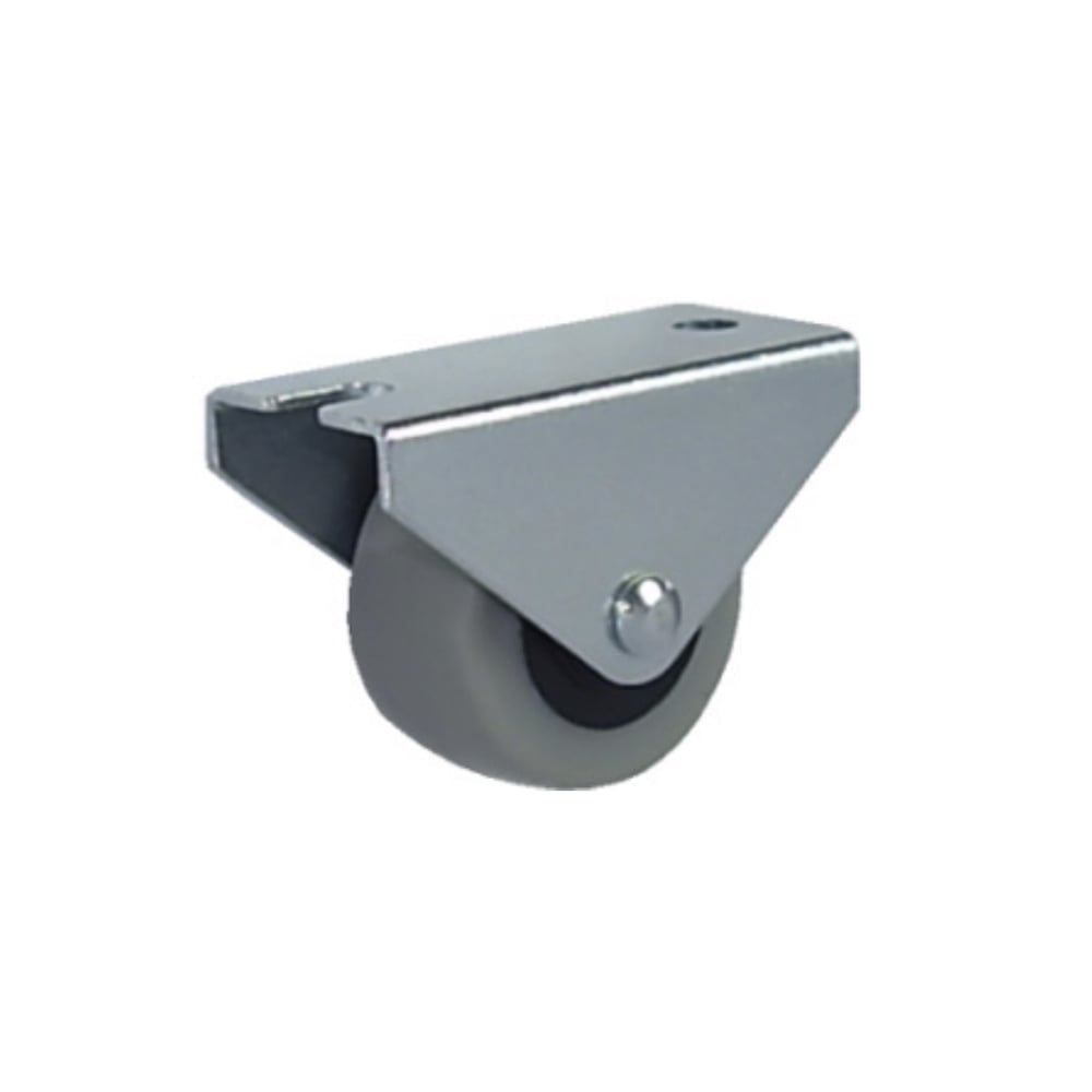 N_17159.jpg Rueda de goma gris 30 mm platina fija para mueble