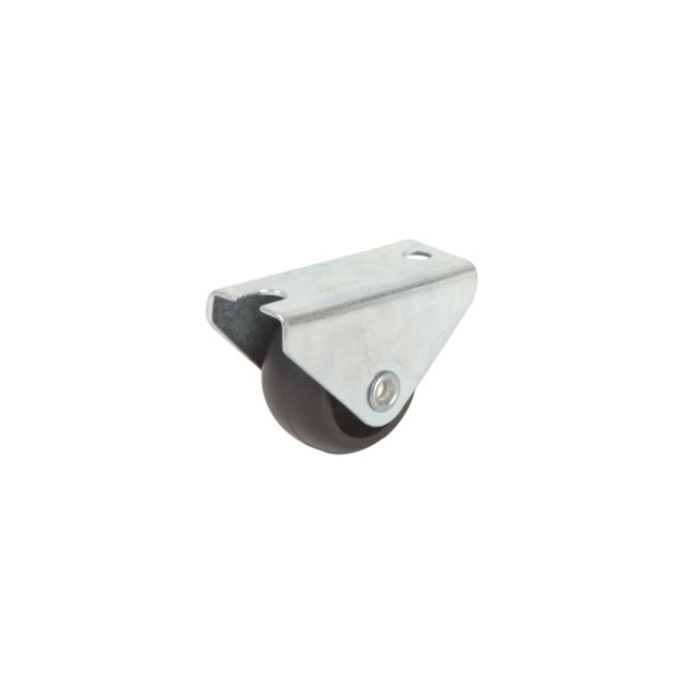 N_17950.jpg Rueda fija para mueble 30 mm de polipropileno negro con platina