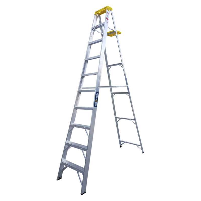 Escalera de aluminio 10 ft comercial 2B para mantenimiento en Costa Rica
