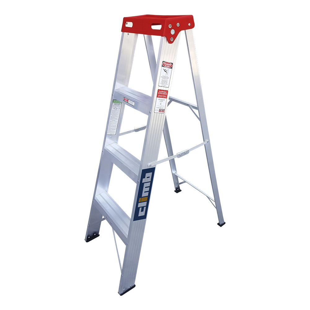 N_2B4FT.jpg Escalera de aluminio 4 pies tipo tijera para mantenimiento