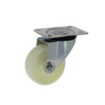 Rueda de nylon giratoria 100 mm con platina