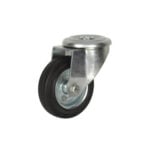Rueda de goma 150 mm con aro metálico para pin