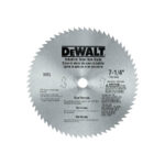 Disco sierra 7-1/4 68 dientes para plywood, PVC y laminado DEWALT DW3329