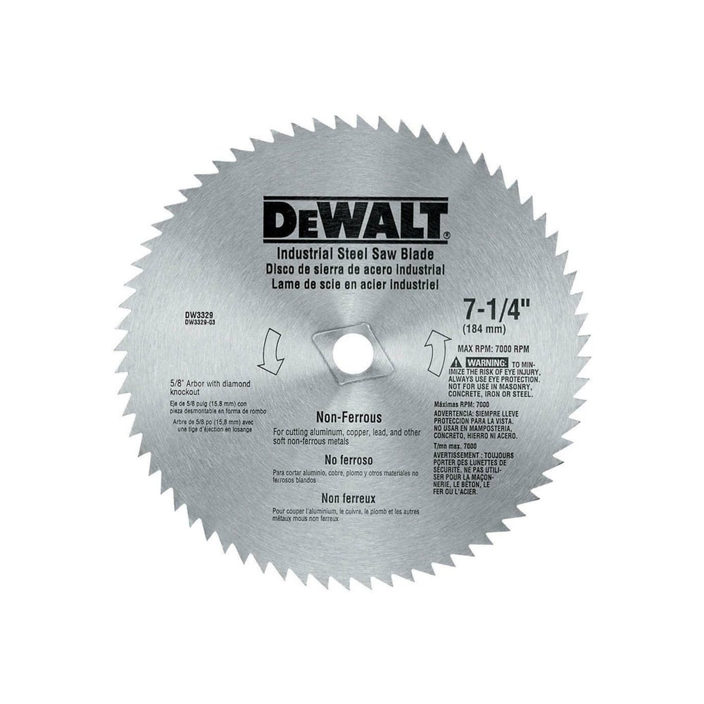 N_DW3329.jpg Disco sierra 7-1/4 68 dientes para plywood, PVC y laminado DEWALT DW3329