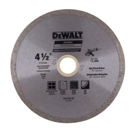 Disco diamantado para concreto 4-1/2 DEWALT DW47451HP