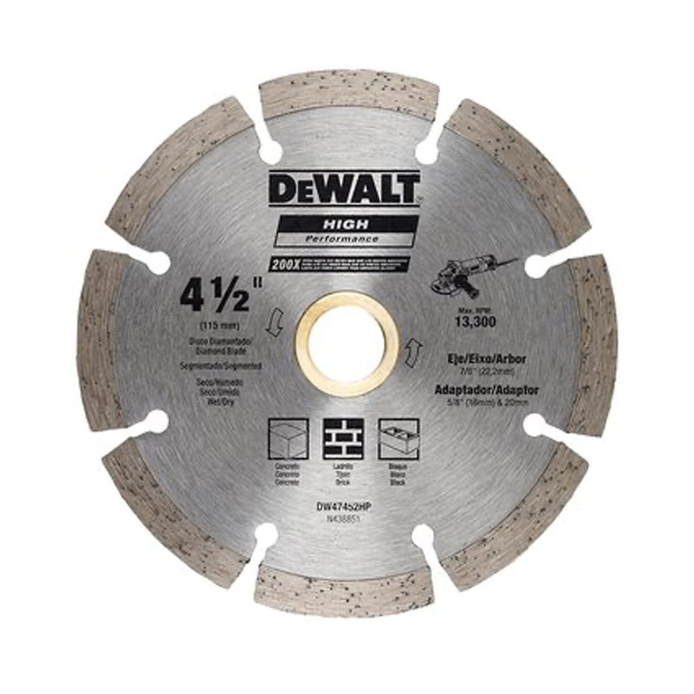 N_DW47452HP-1.jpg Disco diamantado para concreto 4-1/2 segmentado DEWALT DW47452HP