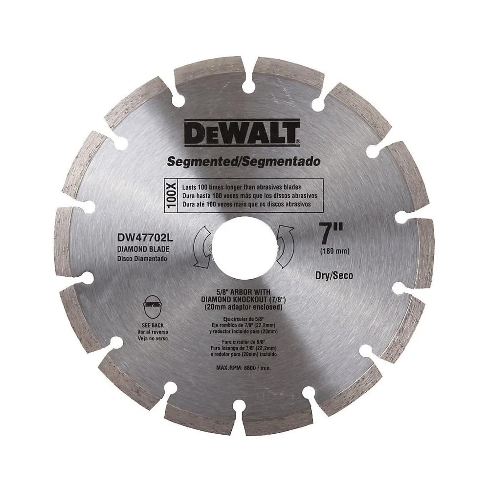 N_DW47702HP.jpg Disco diamantado segmentado 7 pulgadas para concreto DEWALT