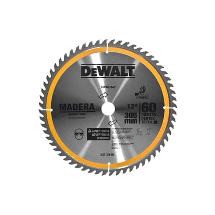 Disco de sierra para madera 12 pulgadas 60 dientes DEWALT DWA03140