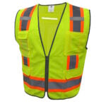 GE Protección Chaleco verde 8 bolsillos L, equipo de protección personal
