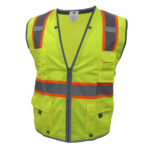 GE Protección Chaleco de trabajo verde 8 bolsillos L, equipo de protección personal